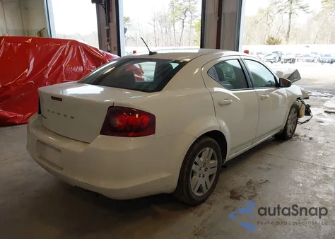 2014 Dodge Avenger Se из США, поврежденный, VIN 1C3CDZAB1EN190637